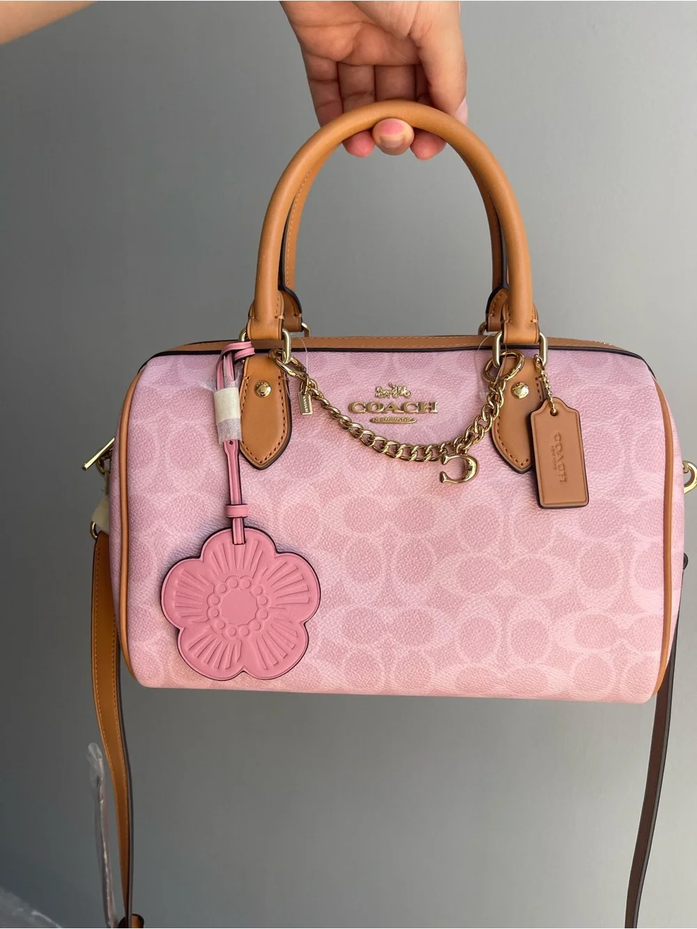 BNWT- COACH Powder Pink Rowan Satchel
